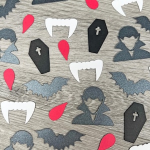Vampire Confetti, Halloween Confetti, Vampire Party Decorations, Vampire Fangs, Spooky Confetti, Halloween Party Confetti, Dracula Decor