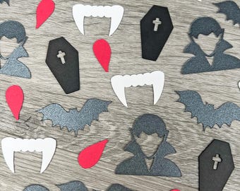 Vampire Confetti, Halloween Confetti, Vampire Party Decorations, Vampire Fangs, Spooky Confetti, Halloween Party Confetti, Dracula Decor