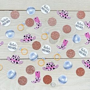 Personalized Last Disco Cowgirl Bachelorette Confetti, Space Cowgirl Confetti, Nash Bash, Cowgirl Bachelorette Party, Nashville Confetti