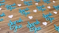 Custom Name Confetti, Engagement Party Confetti, Personalized Confetti,Bridal Shower Confetti,  Wedding Table Scatter, Wedding Decorations