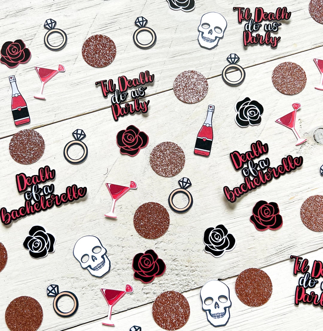 Til Death Do Us Party Decorations, Halloween Bachelorette Decor, Til