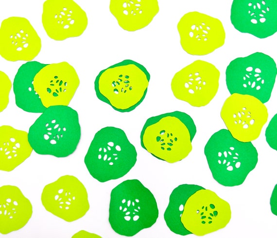 Pickle Confetti, Pickle Party Decorations, Green Table Scatter, Pickle Baby Shower Decor, Pickle Decor, Big Dill Birthday Party
