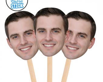 Custom Face On A Stick, Big Head Cutouts for Celebrations, Events