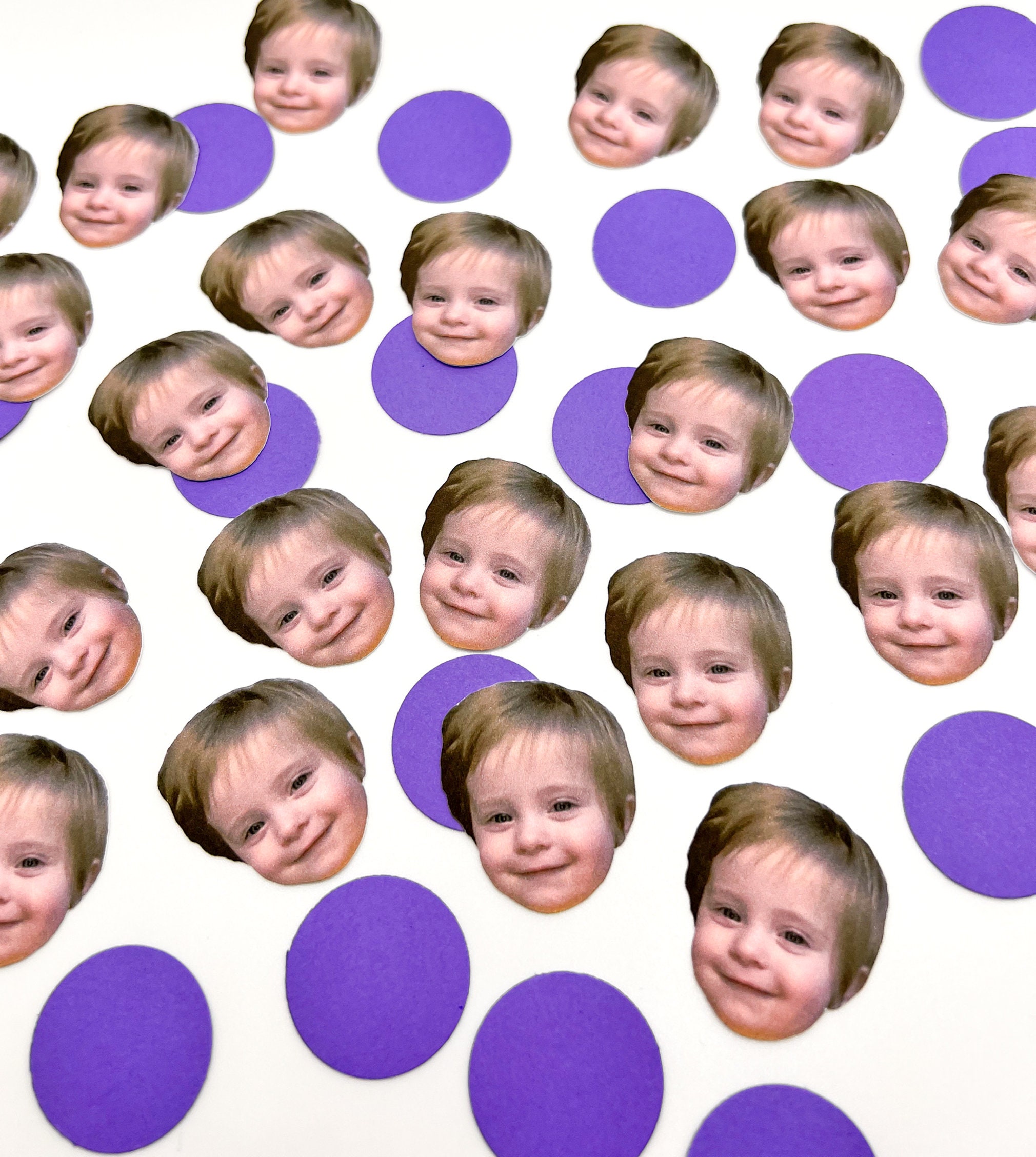 Custom Face Confetti Face Party Decor Face Confetti Etsy