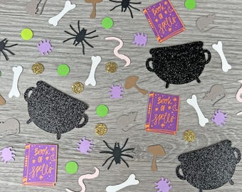 Halloween Witch Confetti, Witch Confetti, Witch's Brew Decor, Halloween Bachelorette Confetti, Halloween Party Decor, Witchy Bachelorette