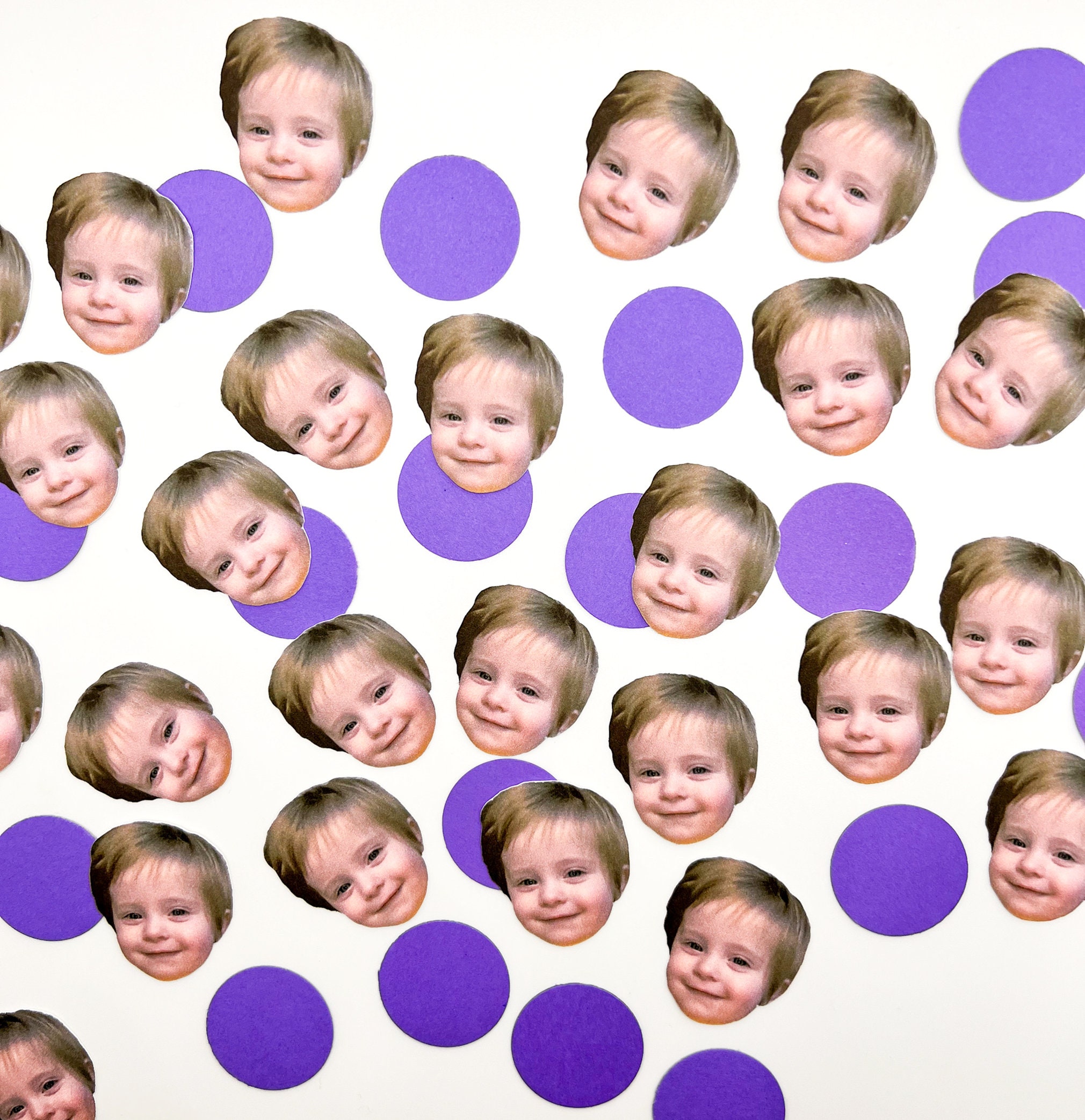 Custom Face Confetti Face Party Decor Face Confetti Etsy