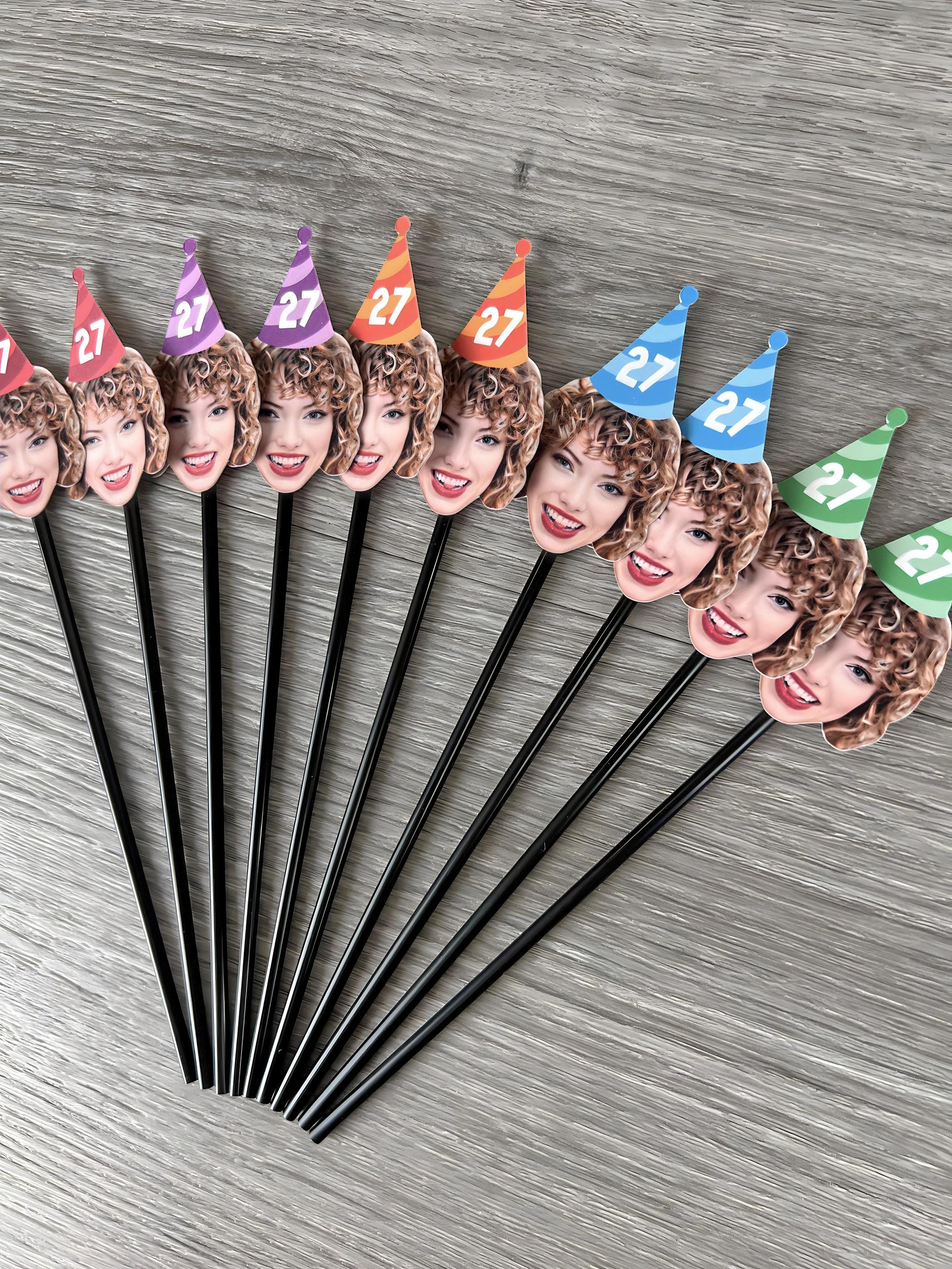 Custom Face Drink Stirrers, Photo Cocktail Drink Stirrers, Custom ...