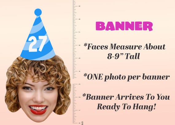 Custom 21st Birthday Banner, Custom Face Banner, 21st Party Decorations, Finally 21 Banner, Face Decorations, Cheers To 21 Banner, TwentyOne
