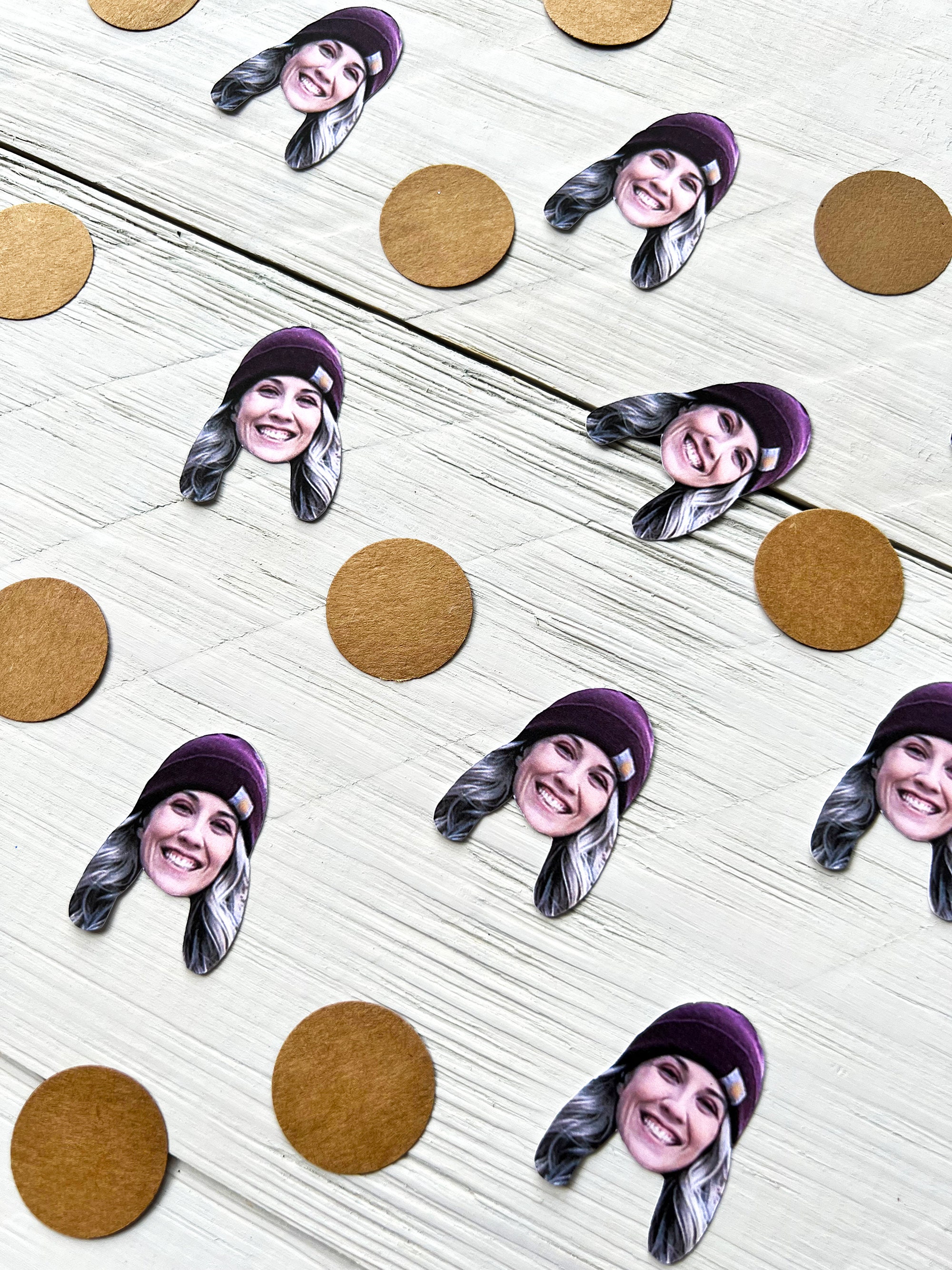 Custom Face Confetti Face Party Decor Face Confetti Etsy