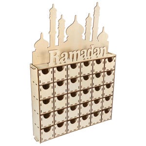 DIY Ramadan Calendar, wooden drawer ramadan calendar, ramadan box calendar