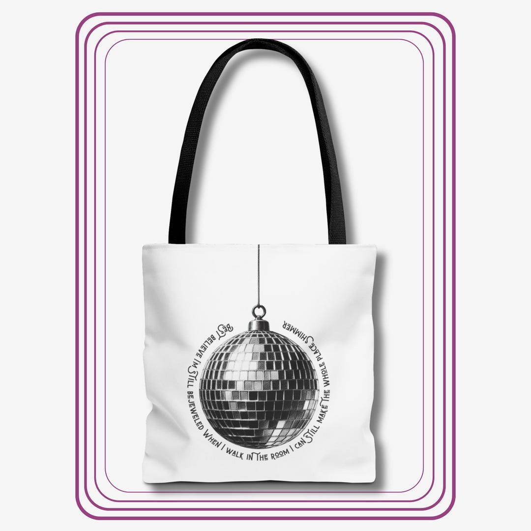 Bejeweled Tote Bag, Best Believe I'm Still Bejeweled Tote Bag - Etsy