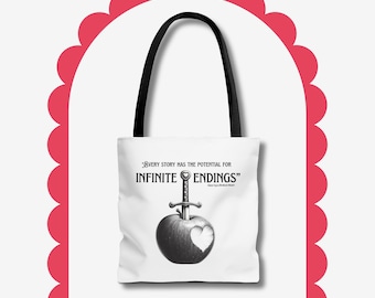 Once Upon A Broken Heart Tote Bag, 'Every Story Has The Potential For Infinite Endings' Tote Bag