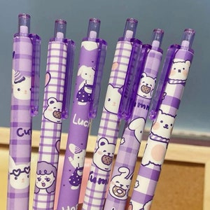 kawaii pen, adorable kawaii pens, bear and rabbit pen