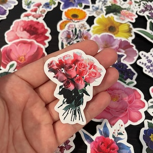 Flower stickers, garden stickers, cute stickers