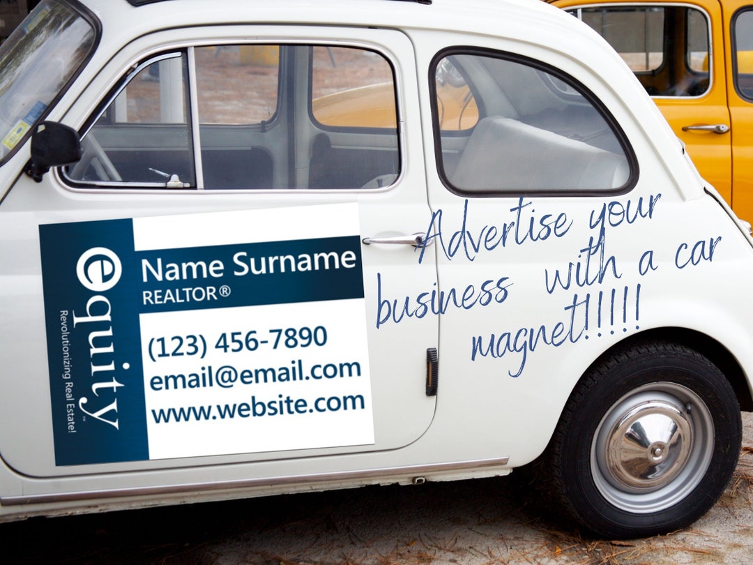 Custom Car Magnets: Business Advertising, Realtor, Landscaping (18x24 ...