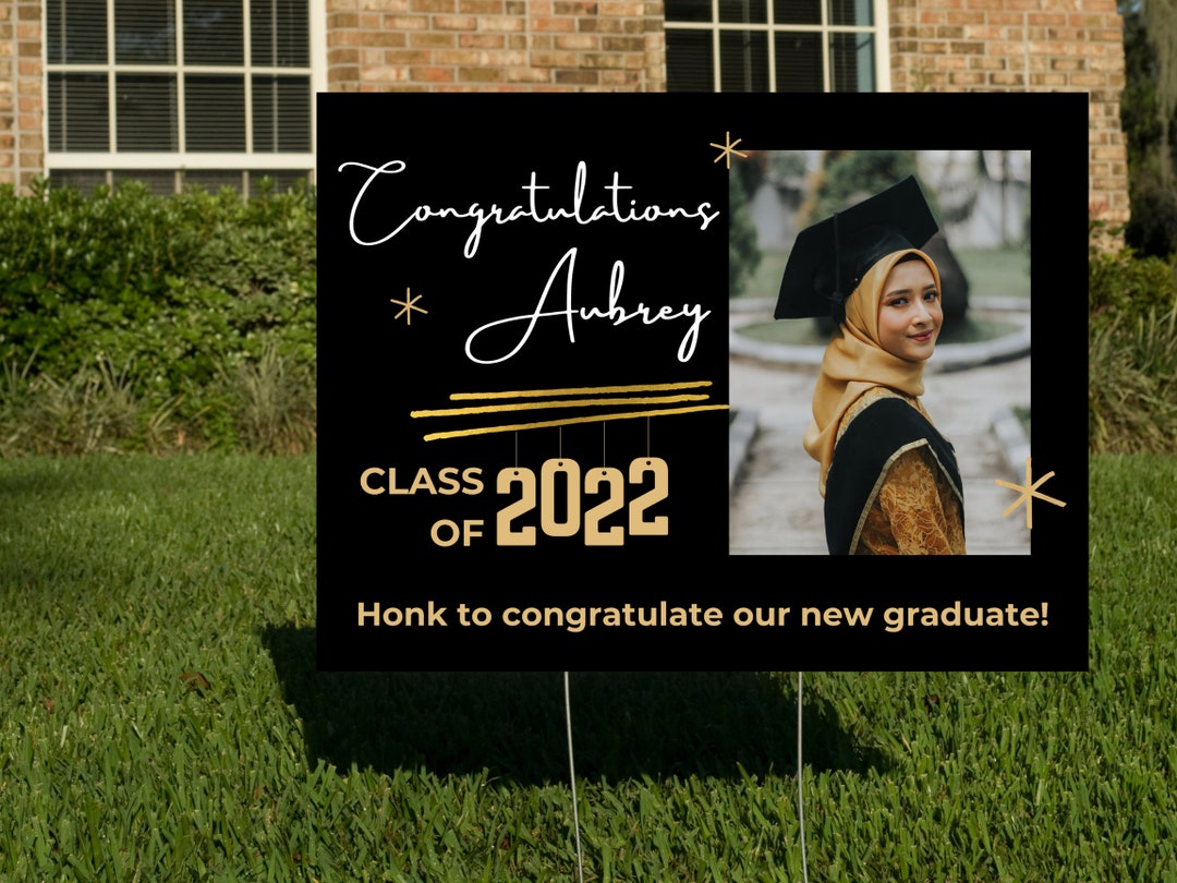 Cute Custom Senior Graduation Yard Signs Etsy