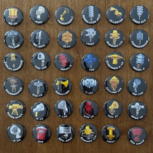 1.5” round Tornado Siren magnet packs! Available in packs of 6 or entire pack of 36. Collect all these tornado siren button magnets.