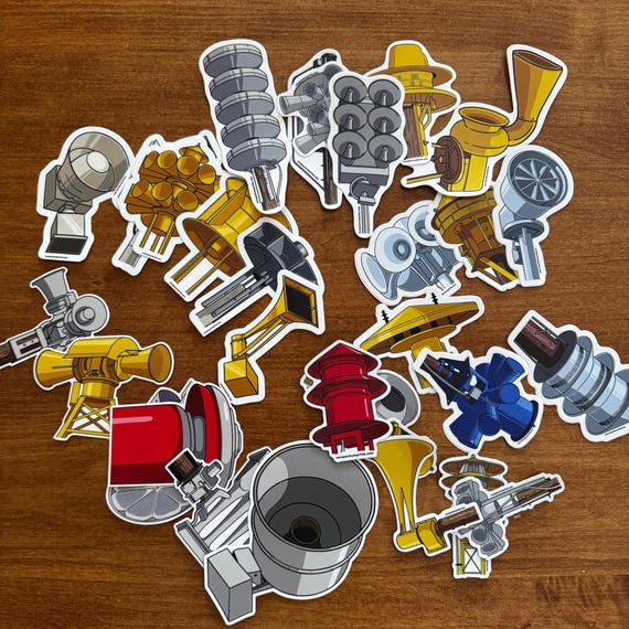 Tornado Siren Sticker Packs.  Quality 3-4” vinyl stickers. Available in packs of 6. Some of these tornado sirens are rare, but all are cool!