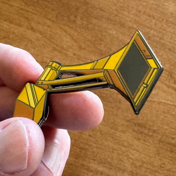 Tornado Siren Pin - Thunderbolt. Best gift for tornado siren lovers. Enamel pin to wear for fun or special occasions.