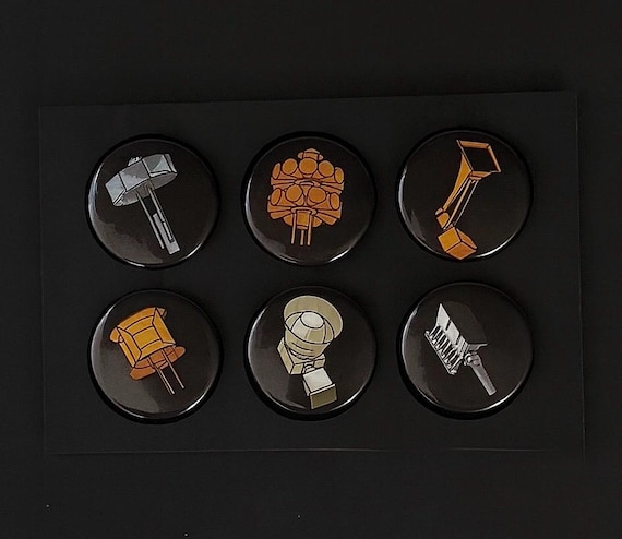 Tornado Siren Pinback Button Pack. Six (6) sweet tornado siren buttons including a Thunderbolt, 2T22, and more.