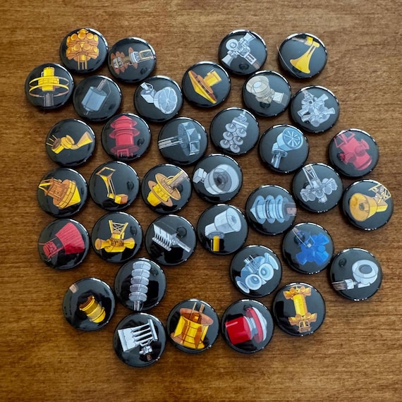 1” round Tornado Siren magnet packs. Available in packs of 6. Collect all these tornado siren magnets. Great quirky gift.