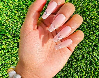 Press on nails Handmade