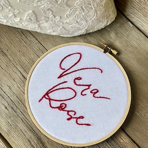 Embroidered Baby Name Announcement, Baby Name Announcement, Embroidered Hoop Name, Custom Baby Name Sign, Nursery Decor