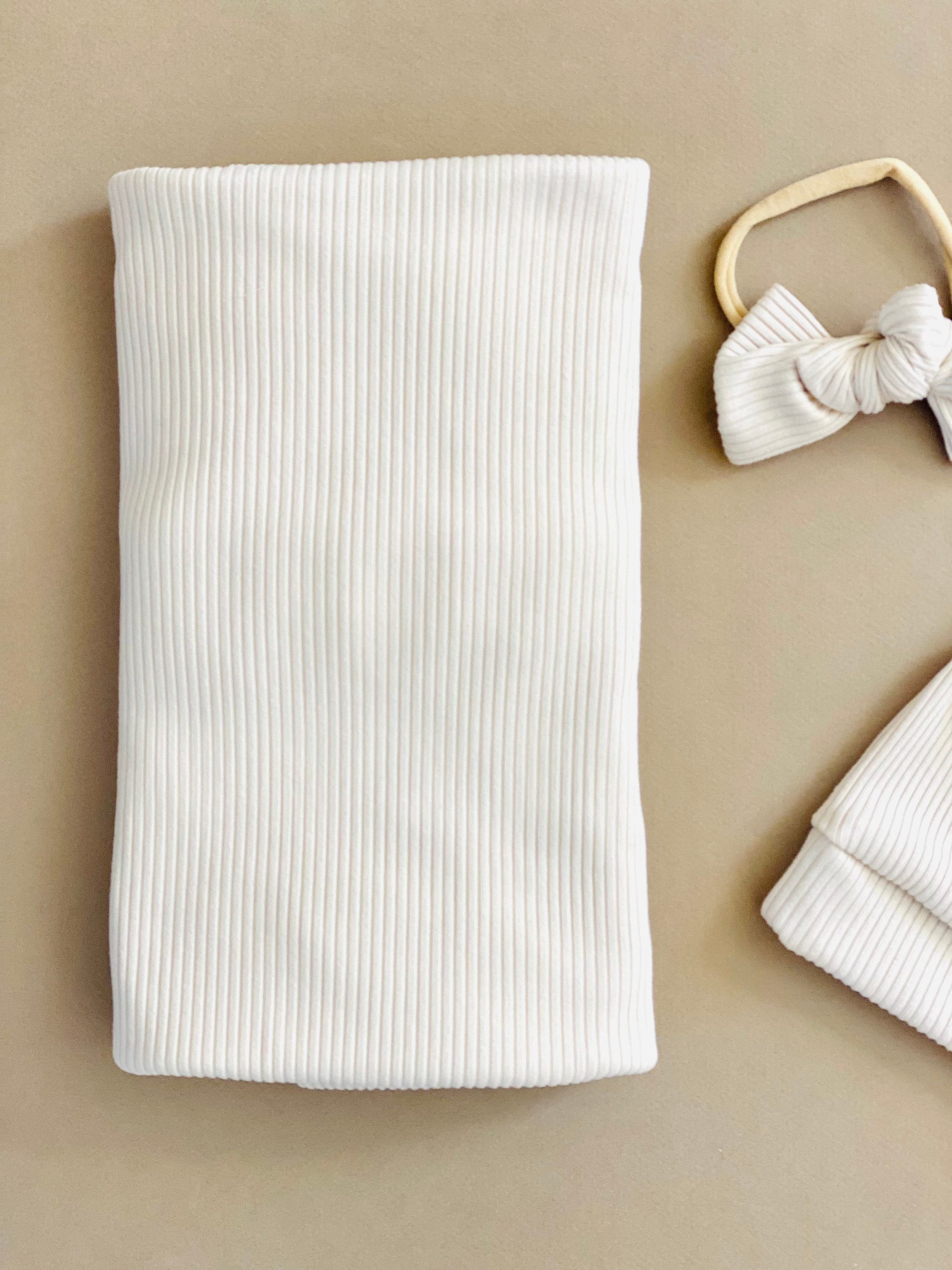 Cream Newborn Swaddle, Baby Swaddle Set, Newborn Photography Swaddle