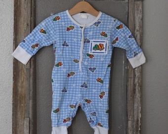 Vintage Baby Clothes, Old Farm Outfit, Infant Outfit, Old Infant Clothes, Vintage Baby Sweater, Boy Infant Sweater, Baby Boy Outfit