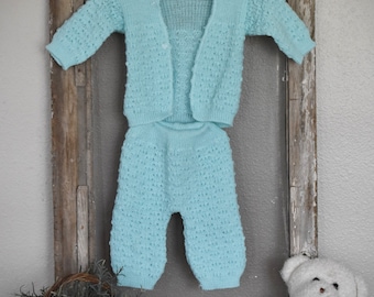 Vintage Baby Sweater, Old Farm Outfit, Infant Outfit, Old Infant Clothes, Vintage Baby Sweater, Knitted Infant Sweater, Knitted Baby Sweater
