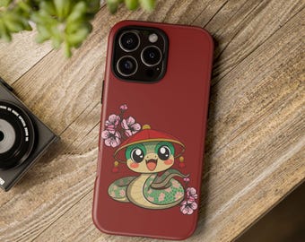 Funda para teléfono con diseño de serpiente china: reptil del Año Nuevo Lunar