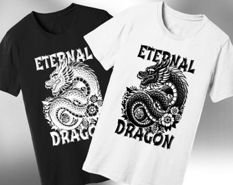 Eternal Asian Dragon T-Shirt: Mythical Creature Design