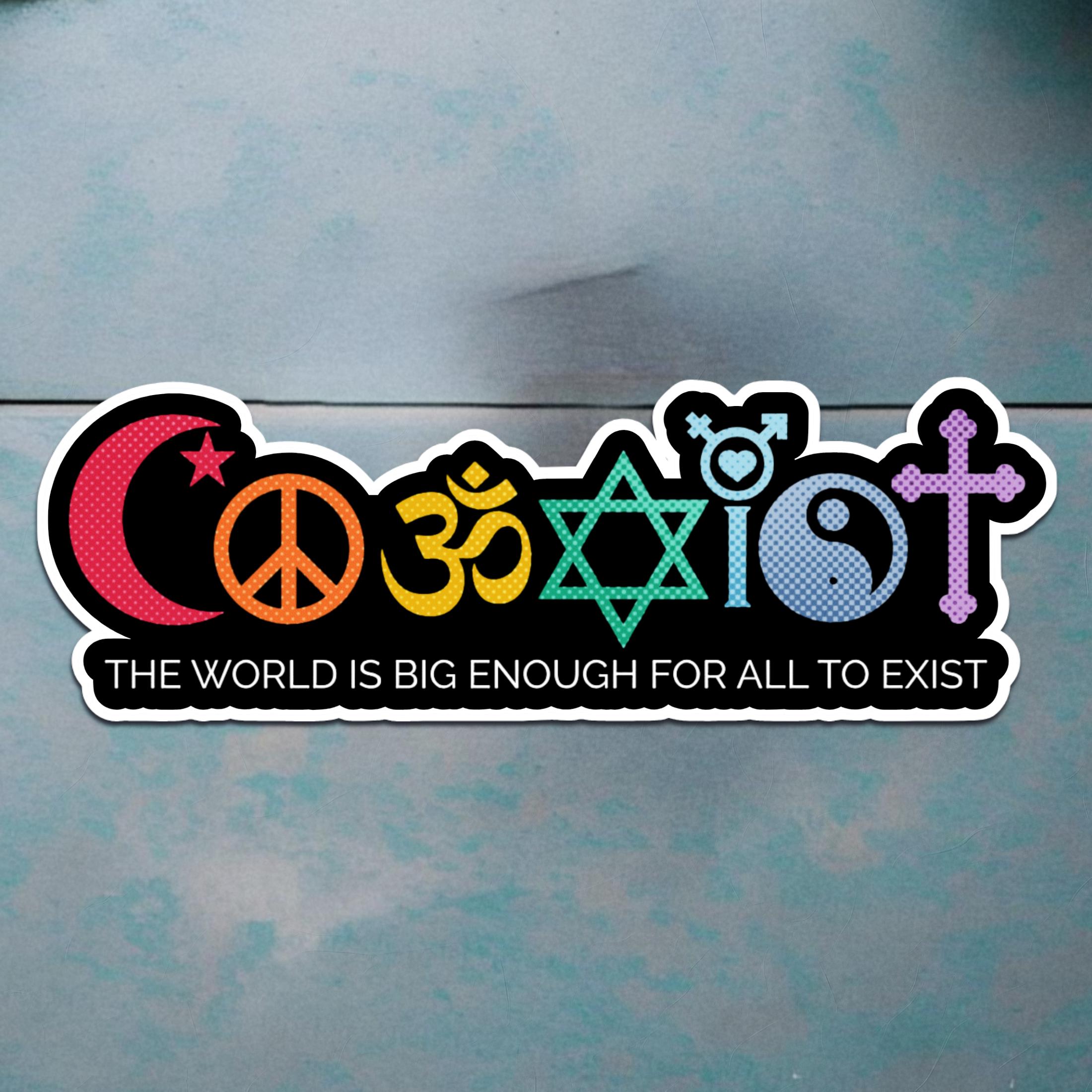Human Coexistence Large Decal Sticker: Diversity & Unity Design - Etsy