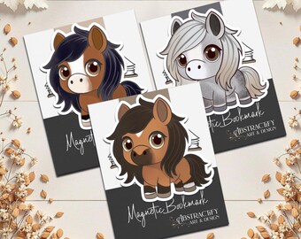 Marcapáginas de caballo: accesorio de lectura de poni kawaii