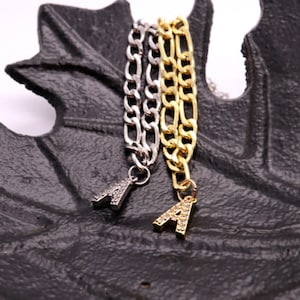 Tobillera plata, Regalo para ella/él, Tobilleras letras, Tobillera para mujer, Tobilleras acero inoxidable oro para diseños, Regalo amistad, Tobillera plata
