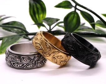 Spinner ring, Fidget ring, Anxiety ring Eyes