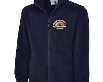 NHS Rainbow Fleece, NHS Personalised Rainbow Design