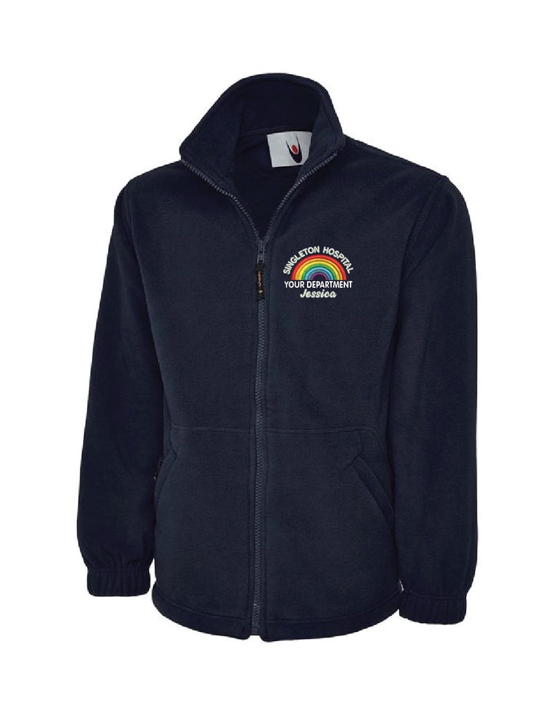 NHS Rainbow Fleece Navy