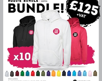 Workwear Bundle Hoodie Deal. Embroidered text or company logo.