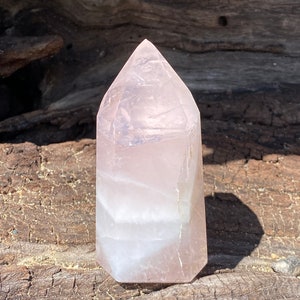 ROSE QUARTZ Crystal Tower - Pale Pink - Meditation Altar - Heart Chakra Stone - Brazilian Crystals - DISCOUNTED Crystals