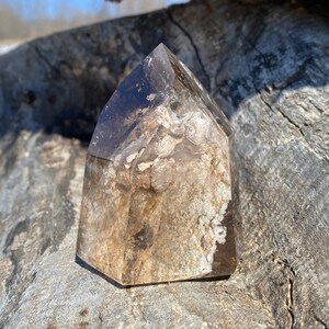 LODOLITE Quartz - Smoky Quartz - GARDEN Quartz - Mold Quartz - Healing Crystals - Anxiety Crystals - Grounding Stone - Brazilian Crystals