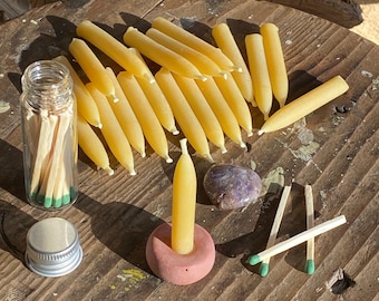 30 Minute Candles (20) - Self Care - Beeswax Candles - Ritual Candles - Mindfulness Gift - Meditation Candles - Self Love - Handmade Candles