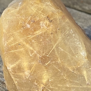 1- RUTILATED CITRINE - Raw NATURAL Citrine - Prosperity Stone - Manifestation Stone - Brazilian Citrine - Intuitively Chosen