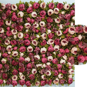 Red Blush Flower Backdrop wall for Bridal Shower Event Birthday Party Photography backdrop Wedding Salon Shop Arrangement Floral Panel Decor