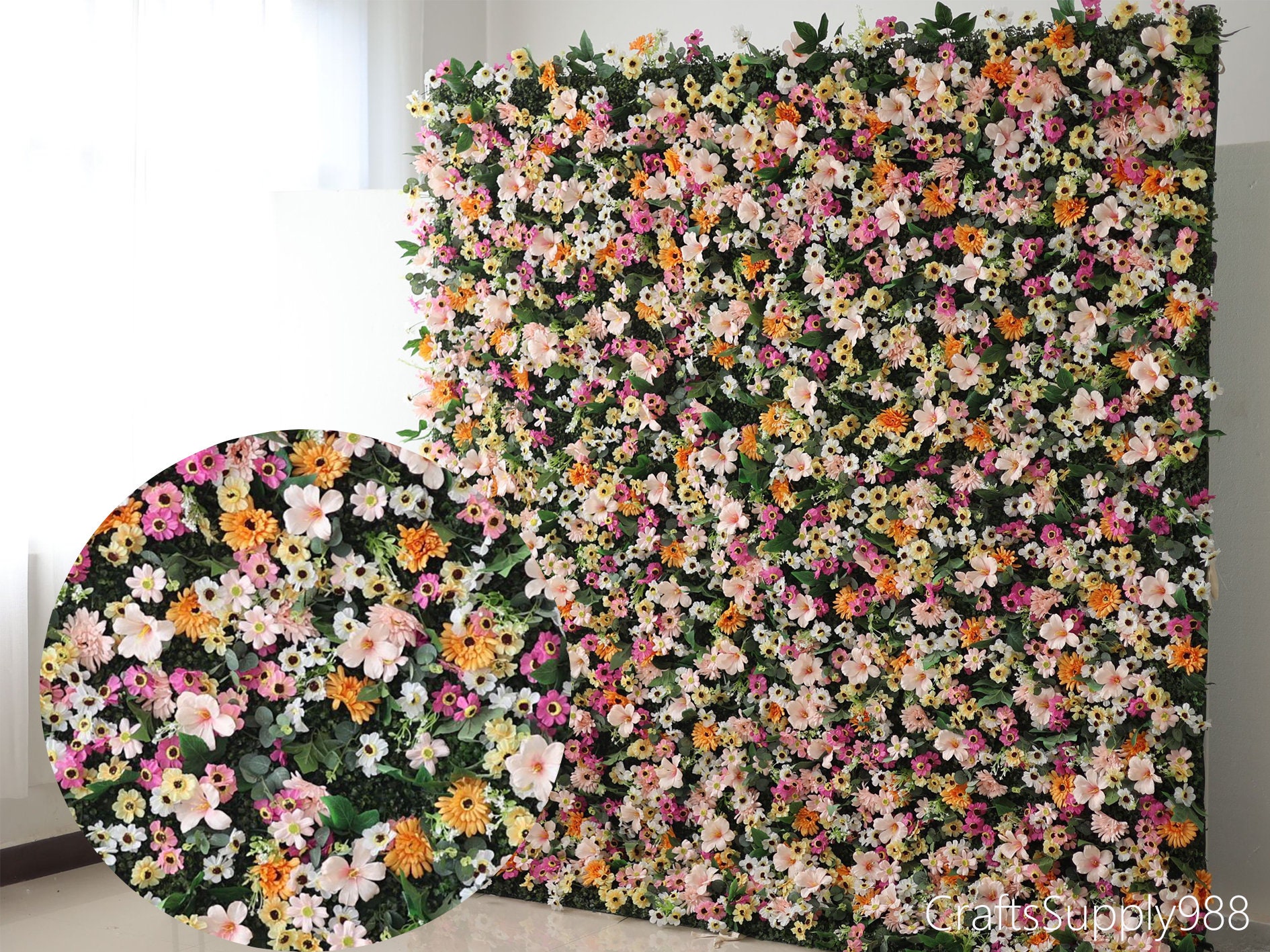 Colorful Wildflower Flower Wall,wildflower 5D Artificial Flower