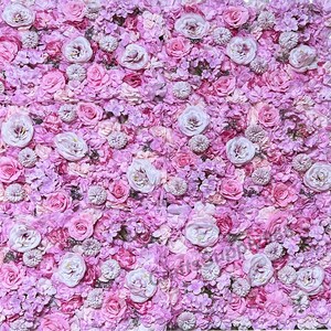 40 * 60 cm Künstliche Blumenwand, Seidenrose, Hortensie, Dahlien, Pfingstrose, Backcrop Wand für Event-Dekor, Hochzeitsdekor, Party-Dekor, Wohnkultur
