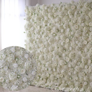 Parete di fiori artificiali con griglia in plastica 5D Pannelli di ortensia rosa bianca Parete di fondali per decorazioni per eventi/decorazioni per matrimoni/decorazioni per feste/decorazioni per la casa/salone