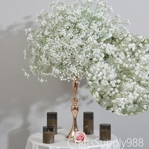 White Baby breath Artificial Flower Ball,Gypsophila Table large centrepiece ball,Wedding Party Floral ball Table Centerpiece Mariage Decor