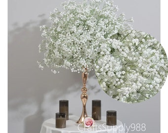 White Baby breath Artificial Flower Ball,Gypsophila Table large centrepiece ball,Wedding Party Floral ball Table Centerpiece Mariage Decor
