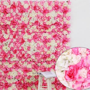 16 * 24 pollici Rosa Ortensia 3D Fiore artificiale Champagne Rose Matrimonio romantico Sfondo Muro BabyShow Foto Sfondo Decorazione evento hotel